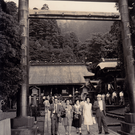 阿夫利神社下社の参拝客（昭和中期）