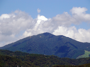 夏、大山遠景
