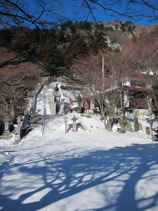 冬、大山遠景