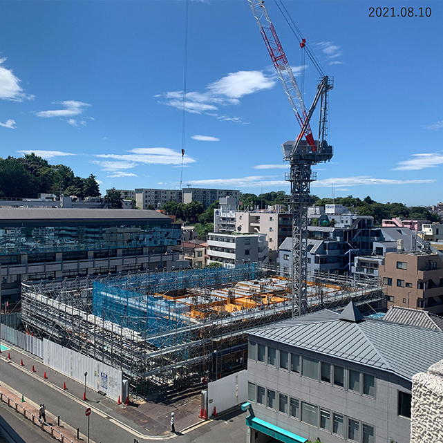 神奈川県立図書館 建設画像